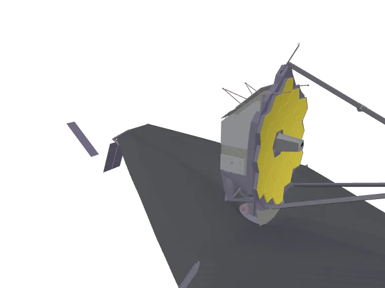 Modelo 3D de Telescopio James Webb